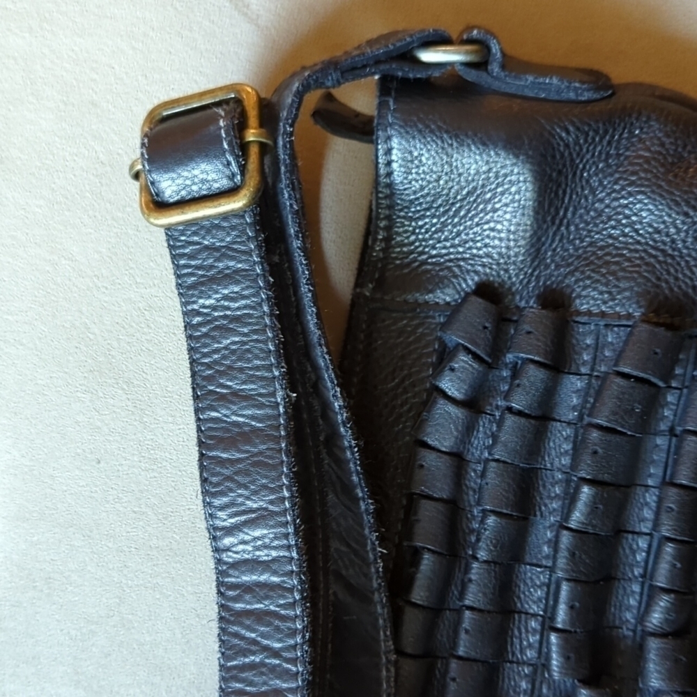 Hyde Collection Leather Boho Chic Crossbody Shoulder Purse Bag Anthropologie - Picture 12 of 15